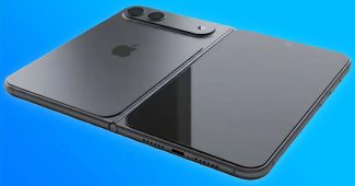 apple first foldable iphone render