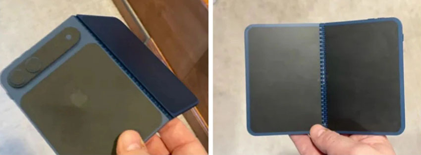 iphone fold outer screen size leak wide fold design 2
