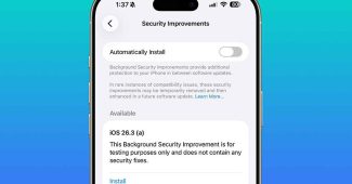 apple tests background security improvements ios 26