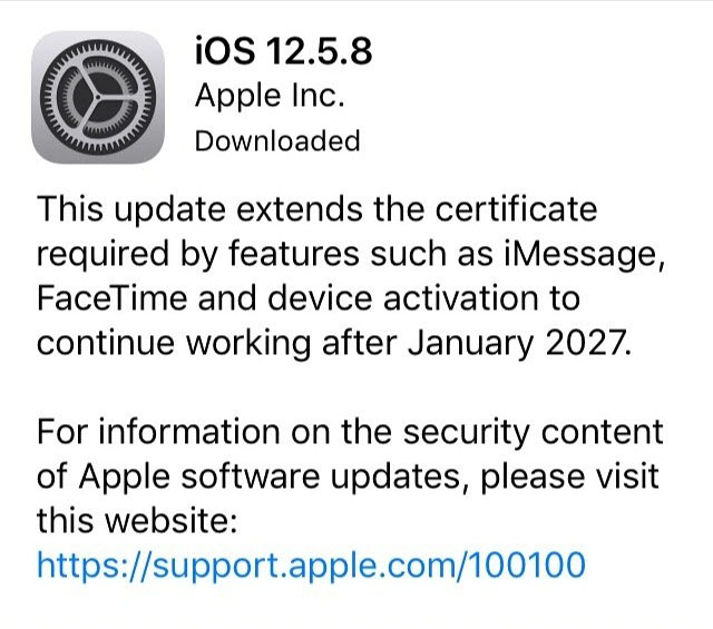 iphone 5s ios 12 5 8 update support years 2