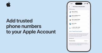 apple id add trusted phone number iphone