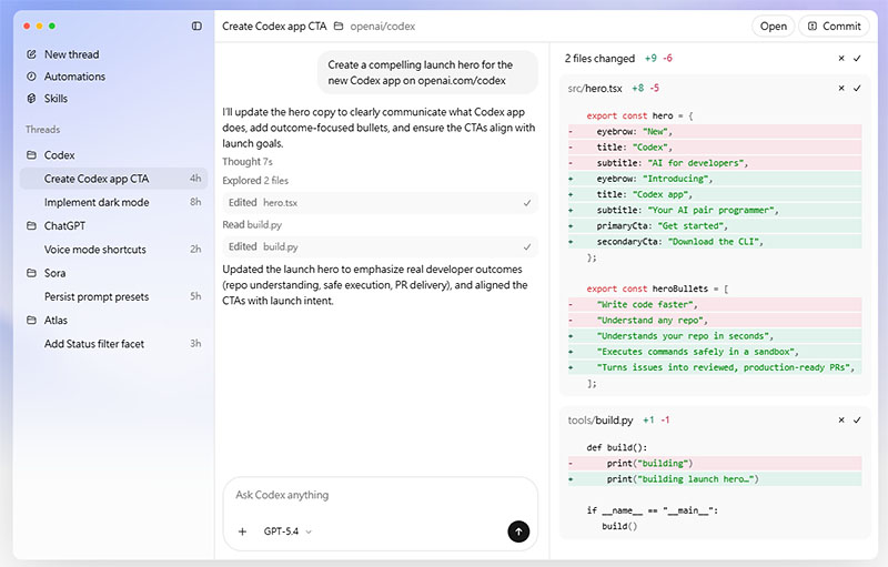 openai codex mac ai automation 2