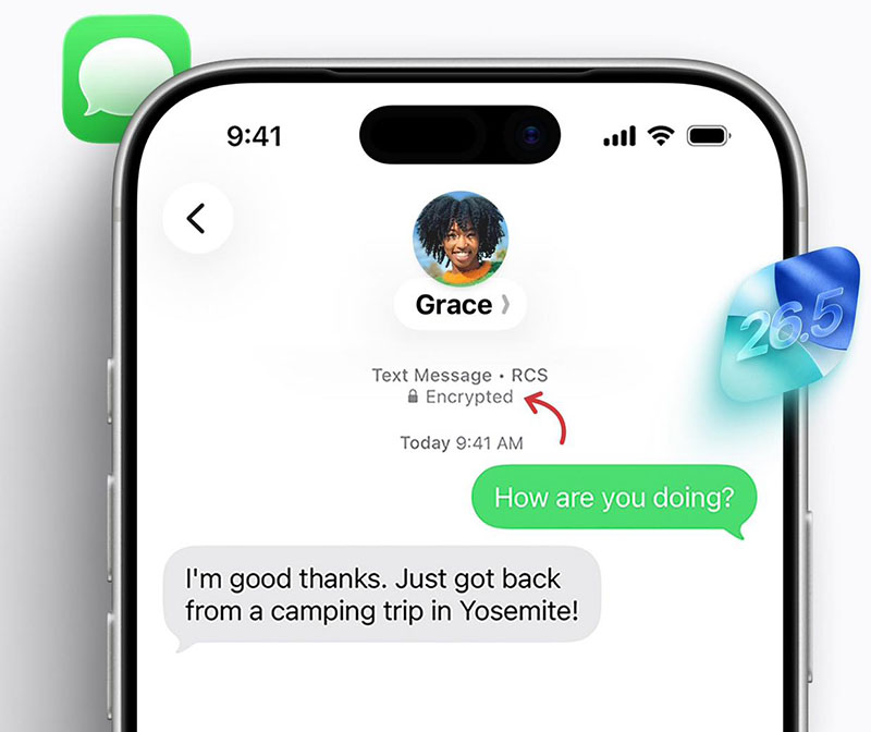 ios 26 5 rcs end to end encryption update 2
